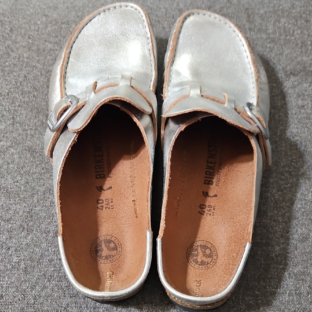 Birkenstock Women's Silver Mules
